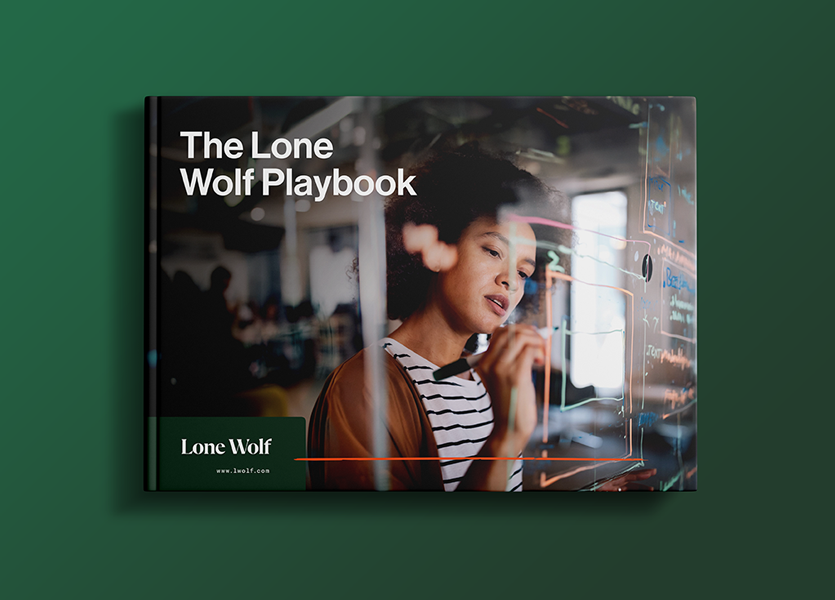 Mockup image of the Lone Wolf Playbook ebook